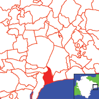 Sidmouth Location Map